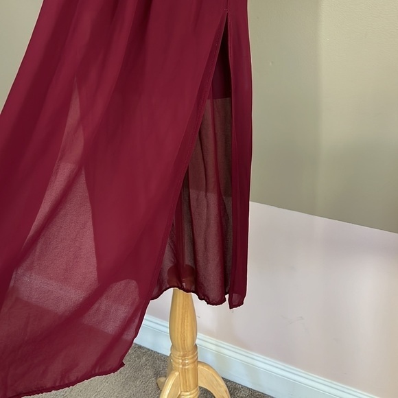 Forever 21 Red Maxi Skirt size : small - Picture 2 of 3